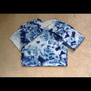 Ivory Ella Blue Tie Dye Long Sleeve Top
